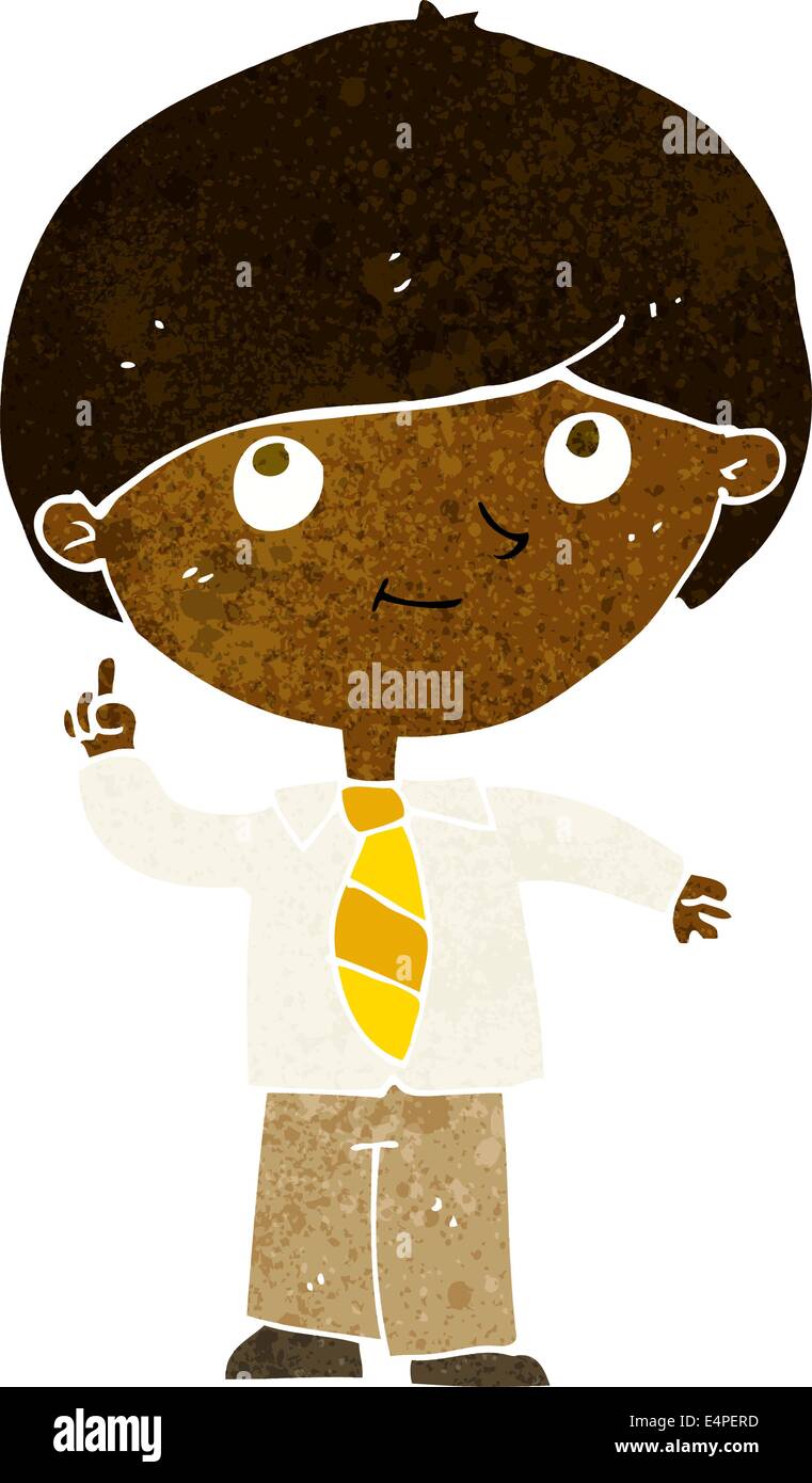 cartoon boy with idea Stock Vector Image & Art - Alamy