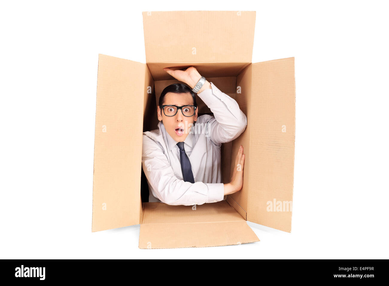 Trapped in box hi-res stock photography and images - Alamy