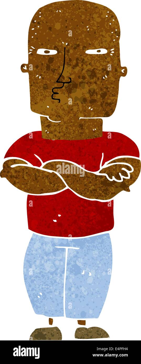 cartoon tough guy Stock Vector Image & Art - Alamy