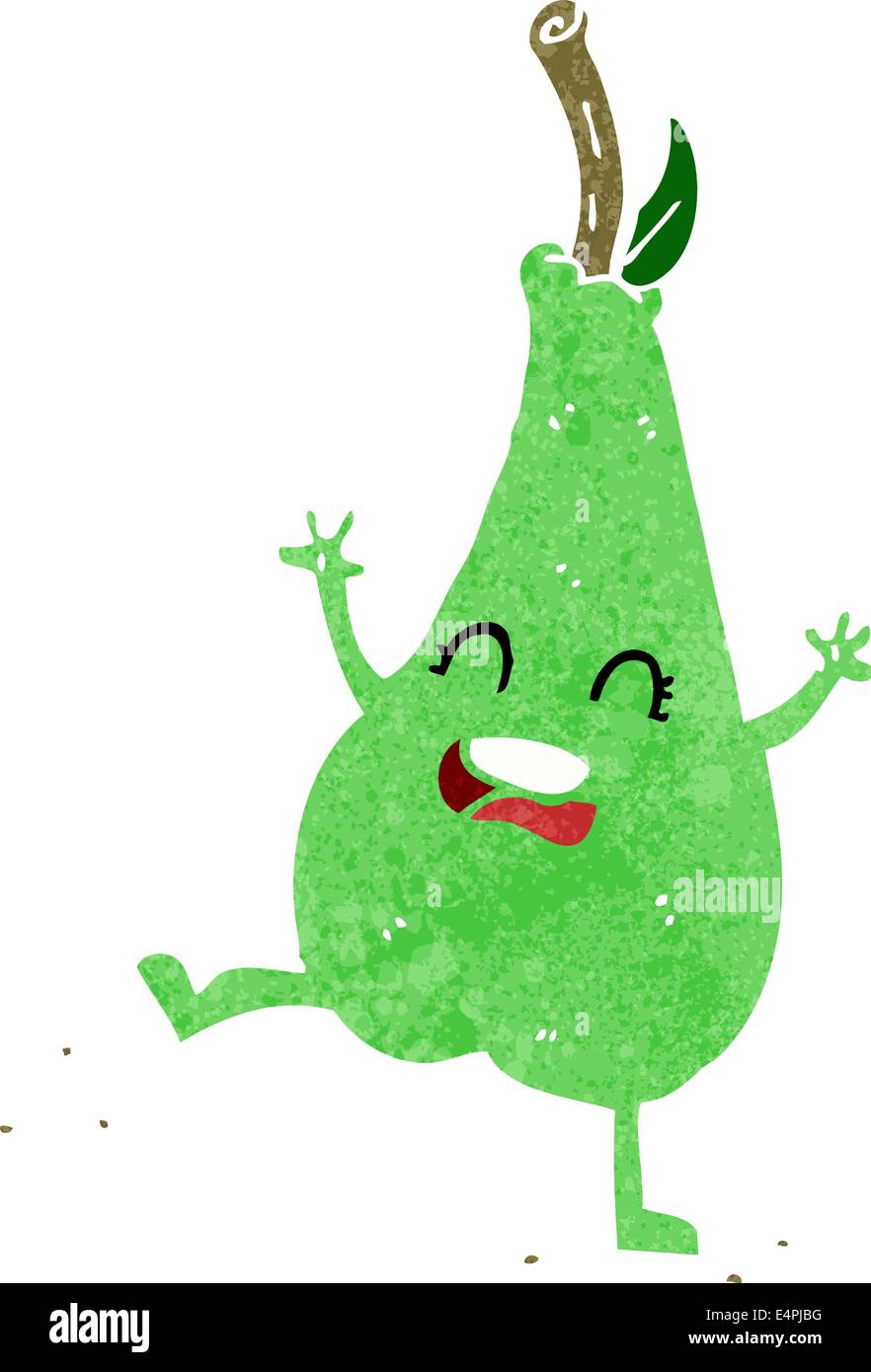 cartoon happy dancing pear Stock Vector Image & Art - Alamy