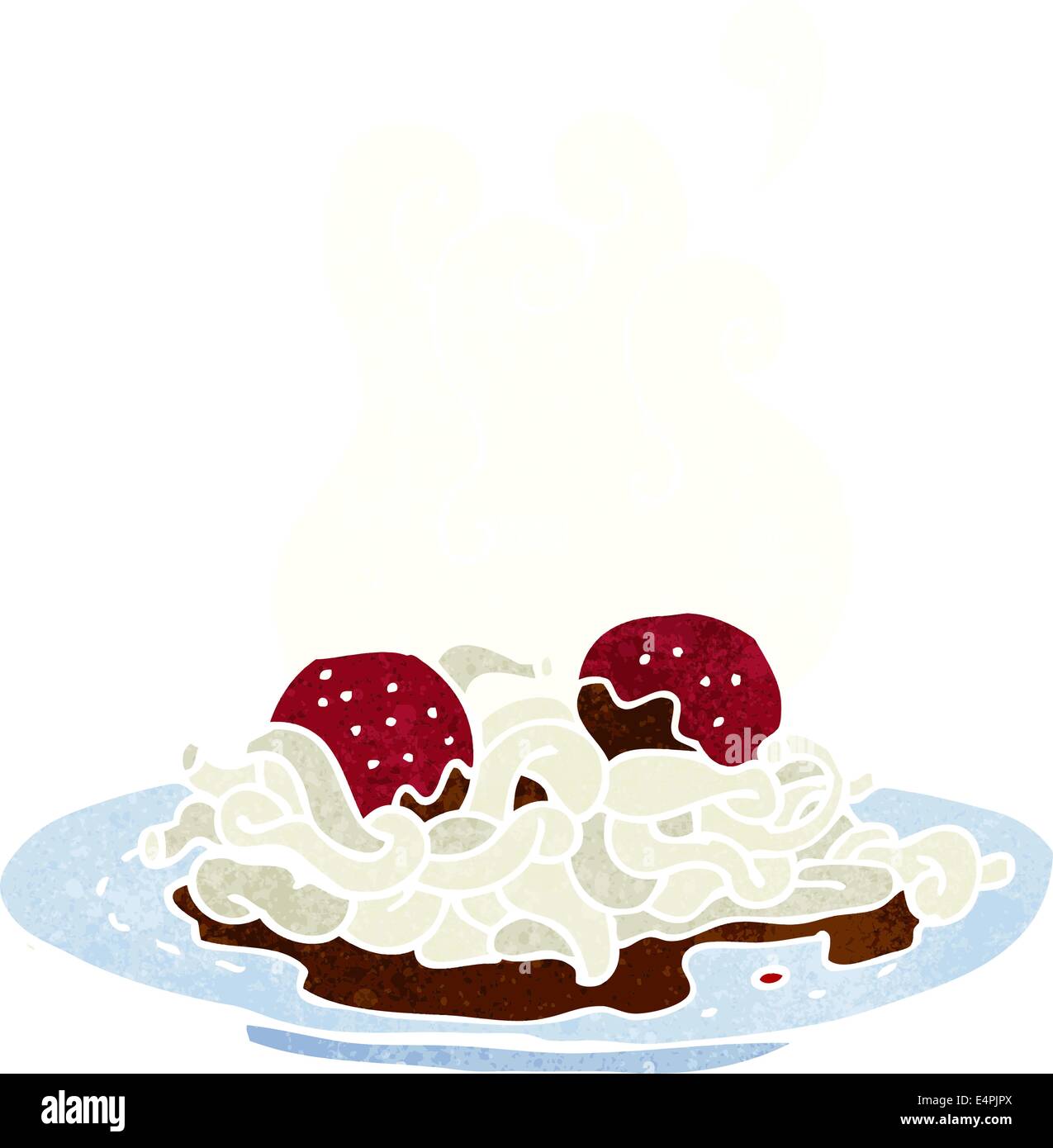 cartoon spaghetti and meatballs Stock Vector Image & Art Alamy