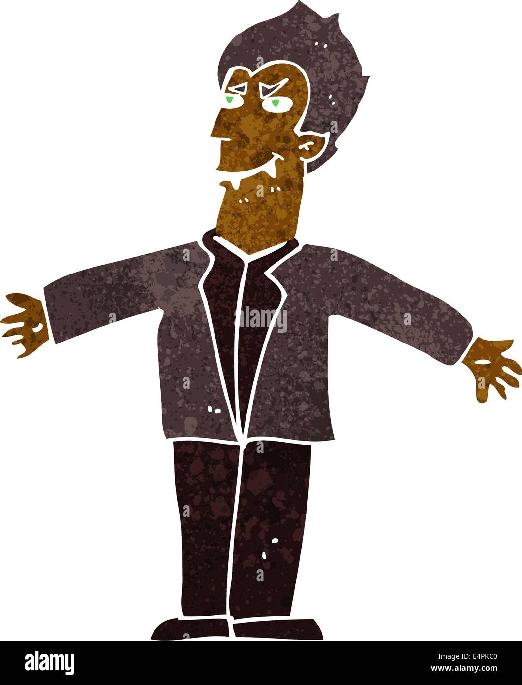 cartoon vampire man with open arms Stock Vector Image & Art - Alamy