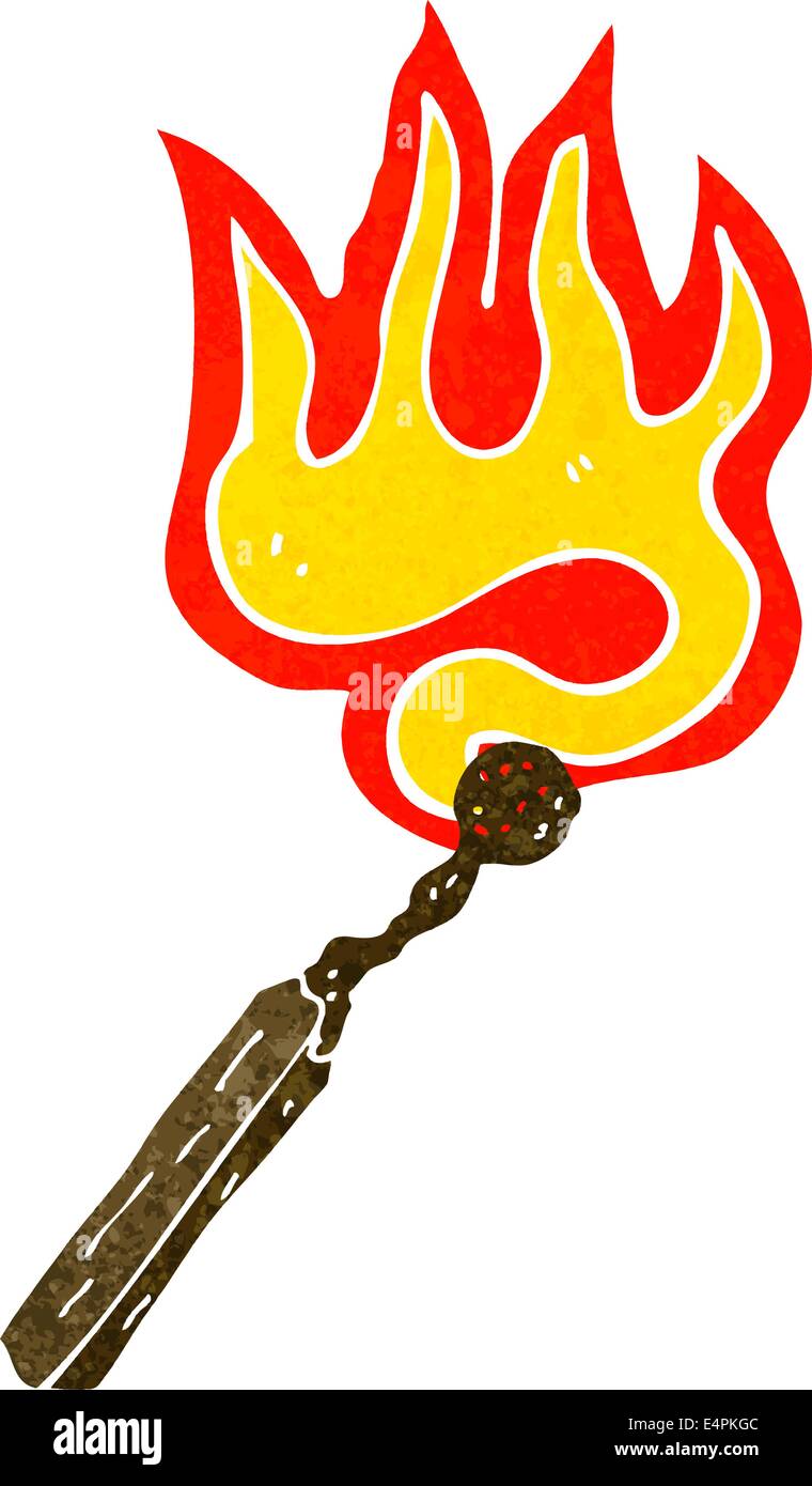 cartoon burning match Stock Vector Image & Art Alamy