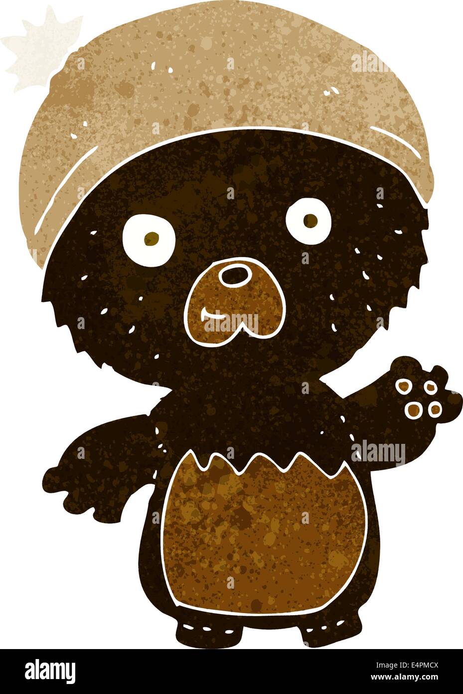 cartoon cute teddy bear in hat Stock Vector Image & Art - Alamy