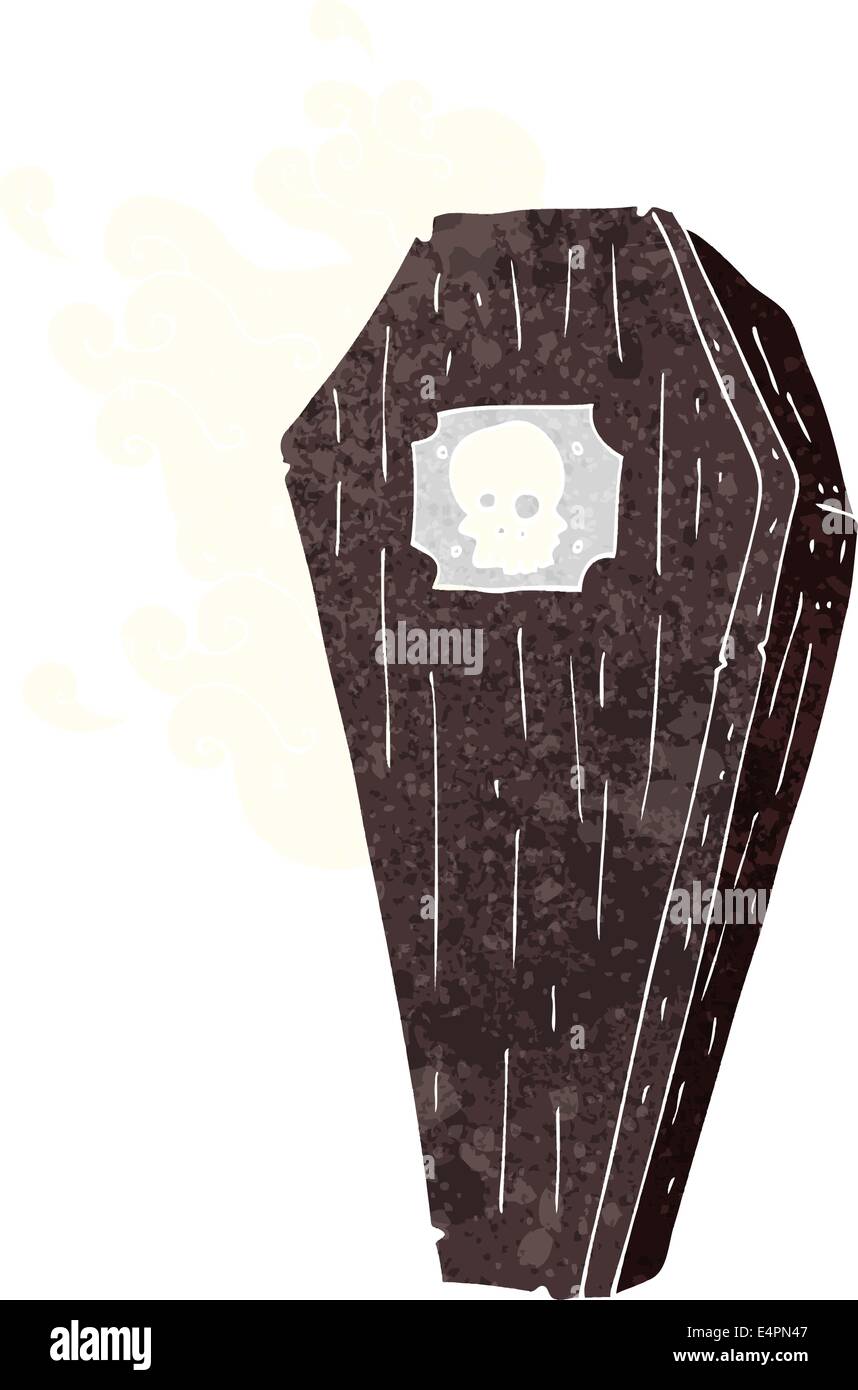 spooky cartoon coffin Stock Vector Image & Art - Alamy