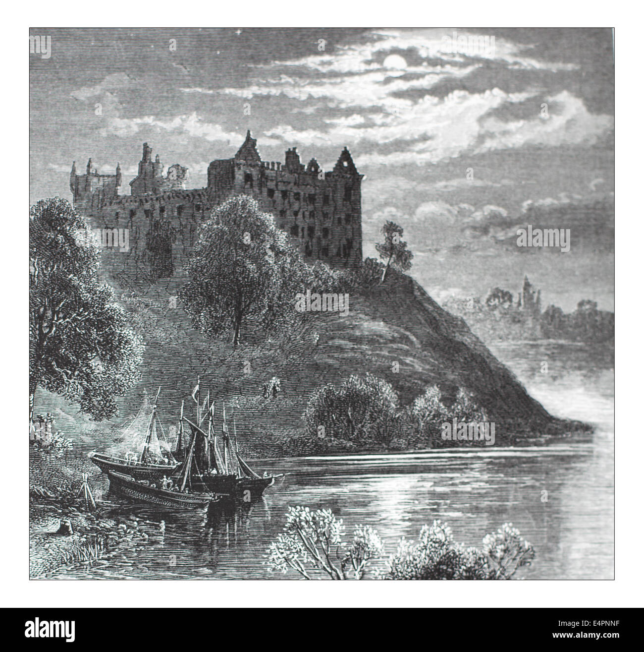 Linlithglow Castle Illustration from 'The British isles - Cassell ...