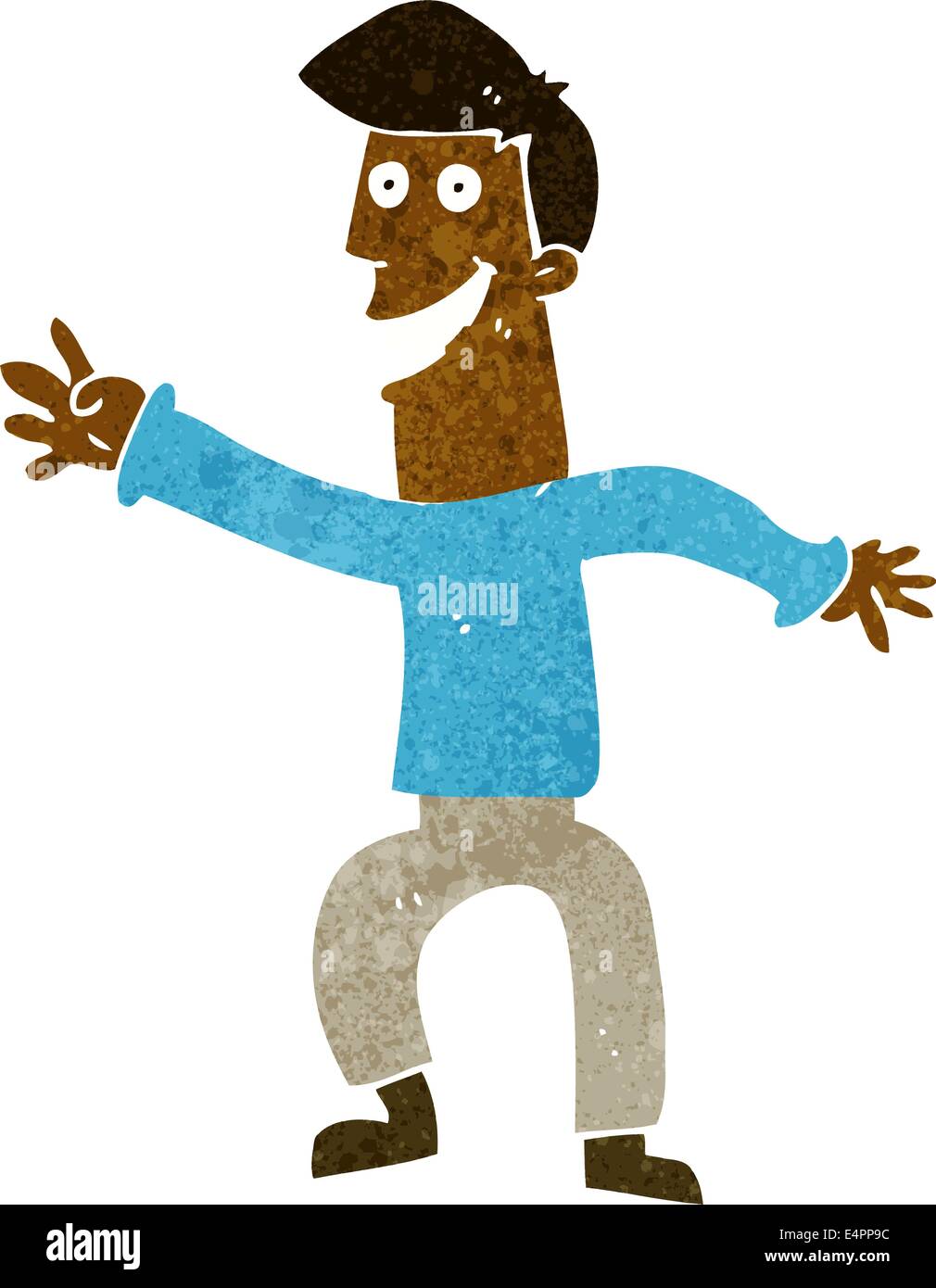 cartoon happy man dancing Stock Vector Image & Art - Alamy