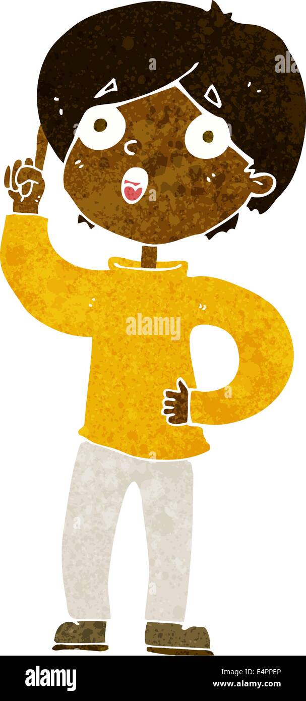 cartoon boy with idea Stock Vector Image & Art - Alamy