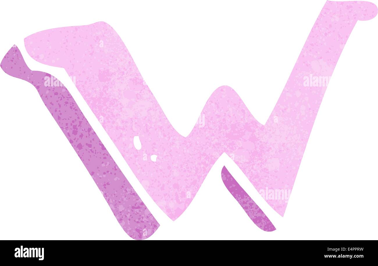 cartoon letter W Stock Vector Image & Art - Alamy