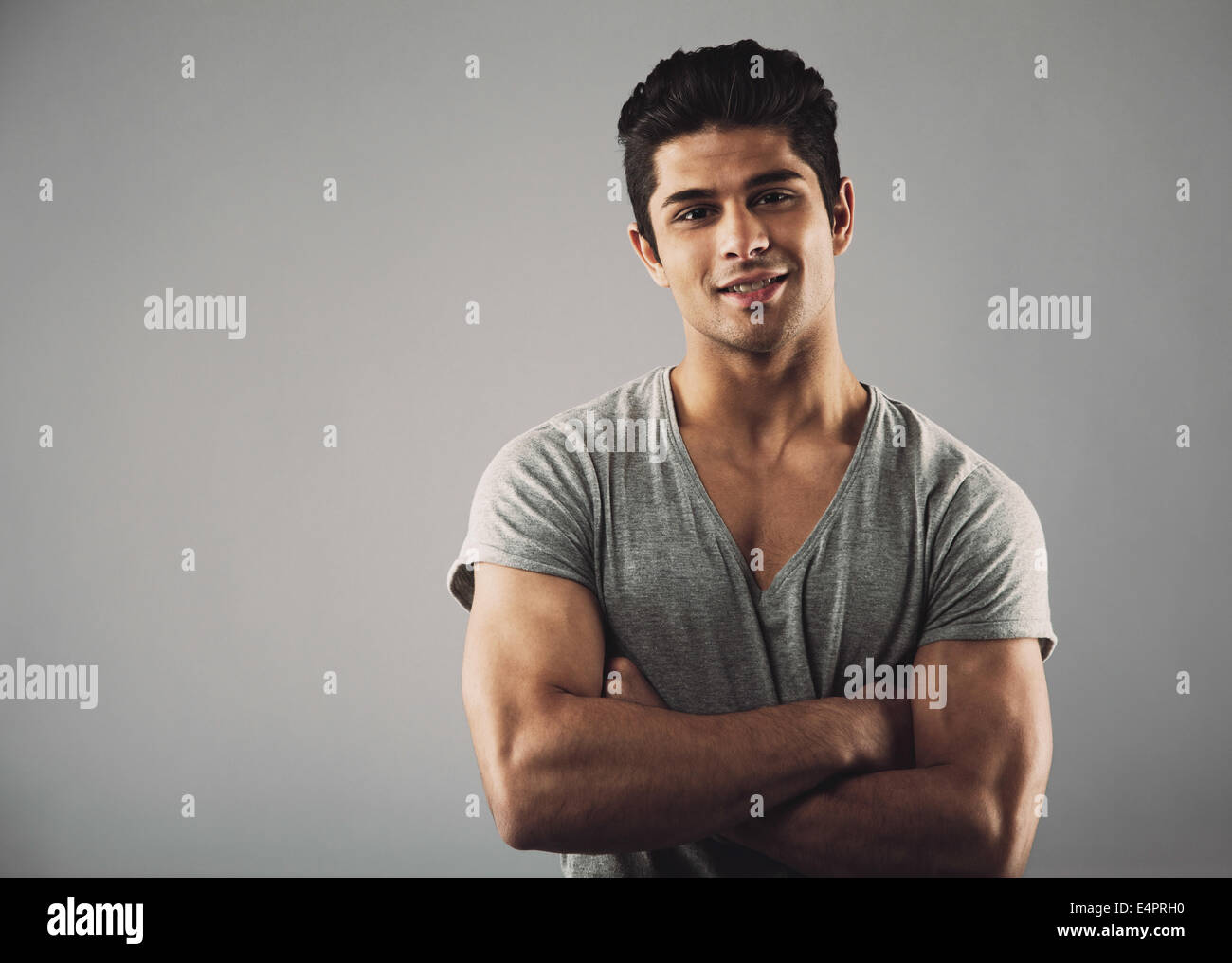 Hes One Chiseled Dude Handsome Young Stock Photo 2137904939