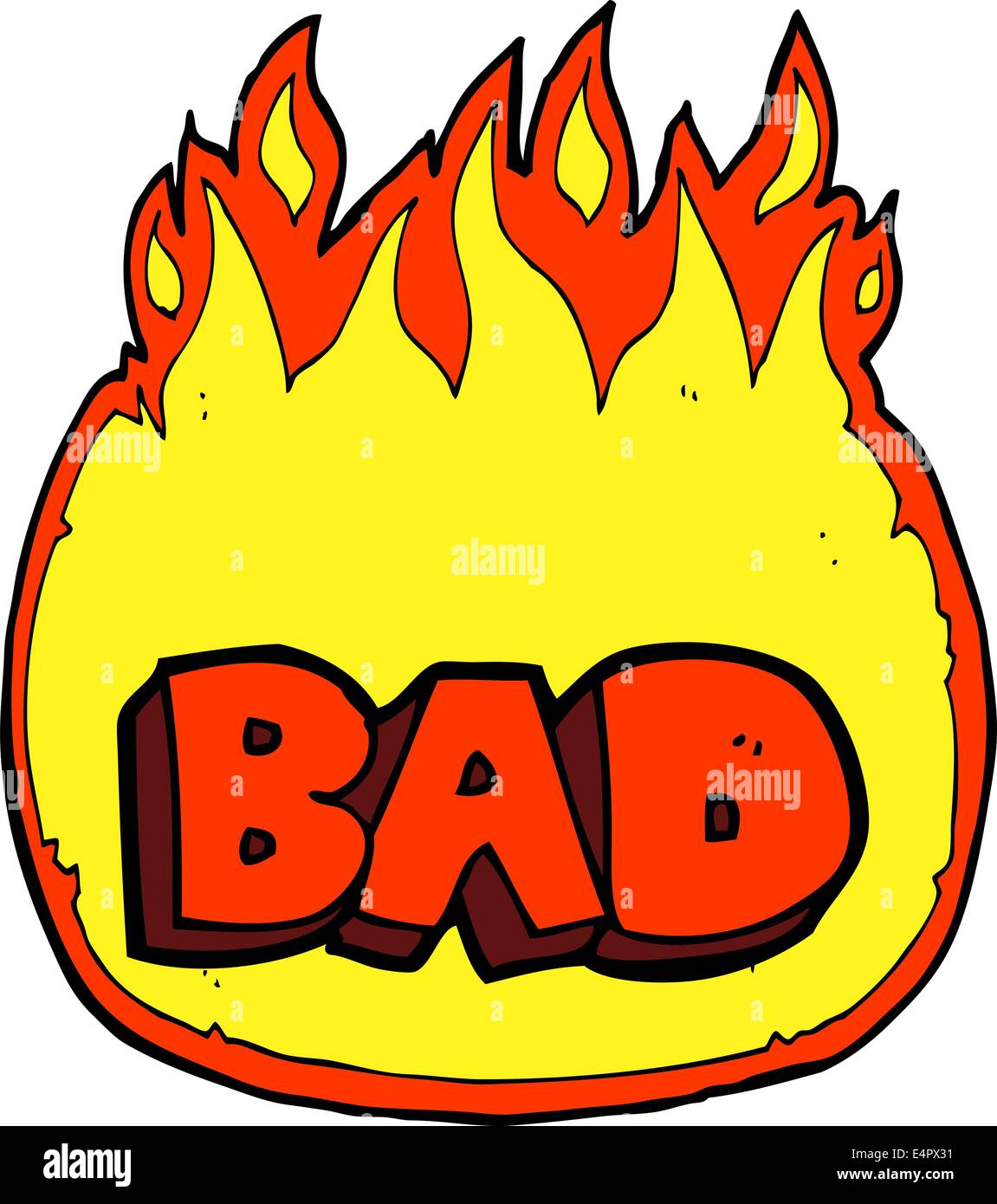 cartoon bad sign Stock Vector Image & Art - Alamy