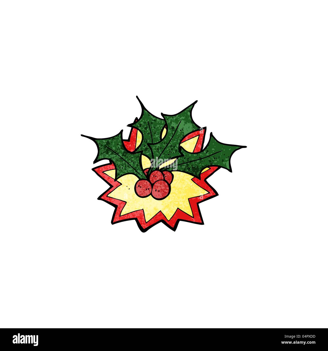 cartoon christmas holly Stock Vector Image & Art - Alamy