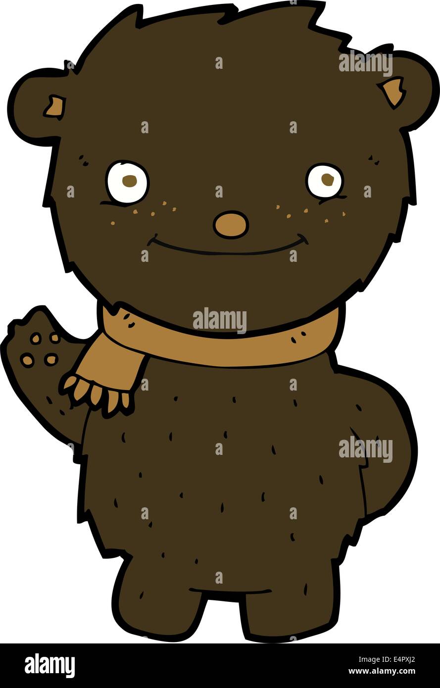 cartoon cute black bear Stock Vector Image & Art - Alamy