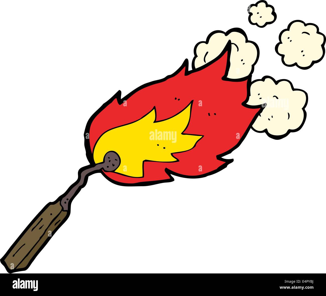 cartoon burning match Stock Vector Image & Art Alamy