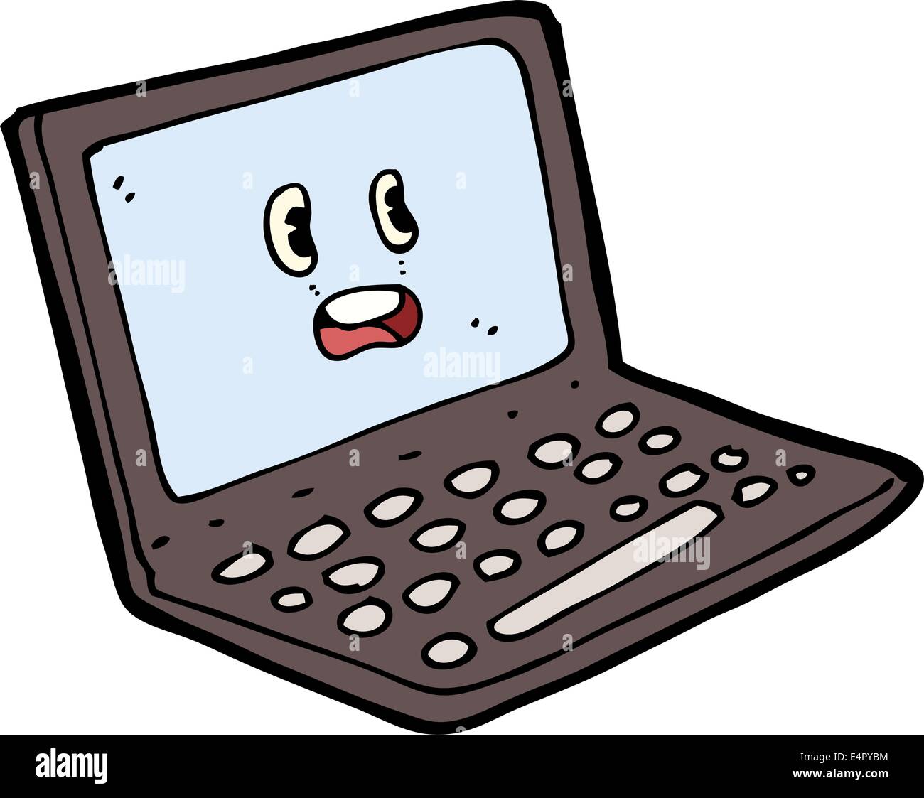 cartoon laptop computer Stock Vector Image & Art - Alamy