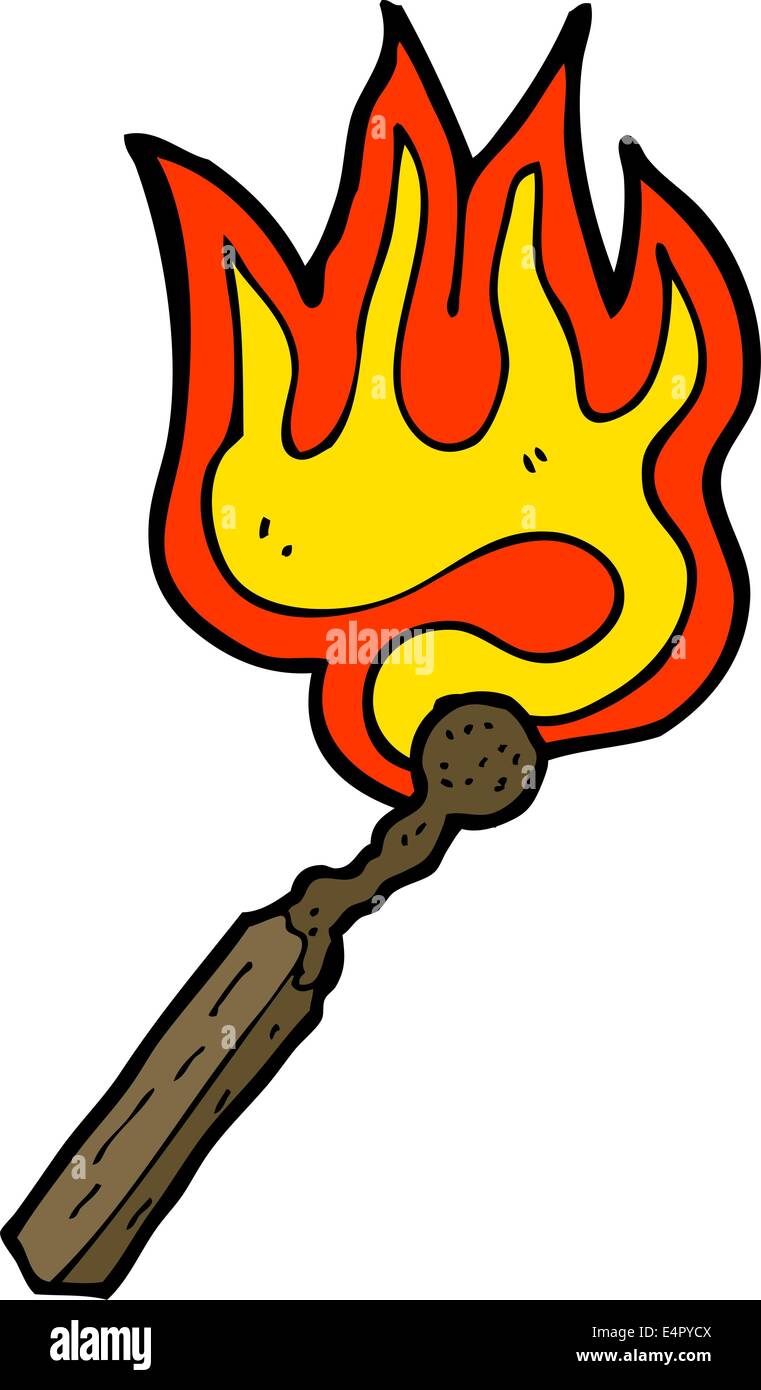 cartoon burning match Stock Vector Image & Art Alamy