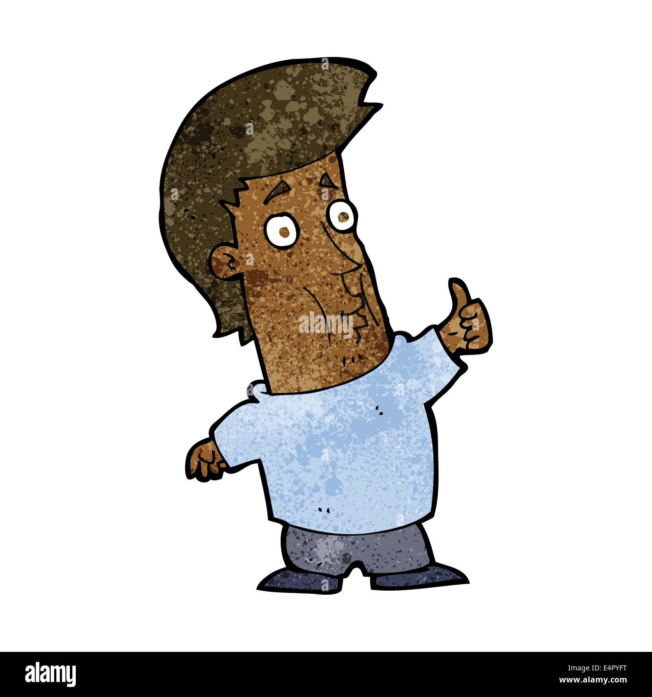 cartoon man giving thumbs up sign Stock Vector Image & Art - Alamy