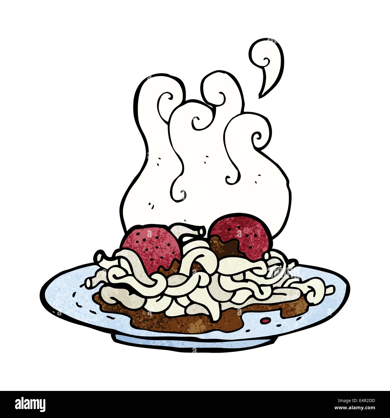 cartoon spaghetti and meatballs Stock Vector Image & Art Alamy