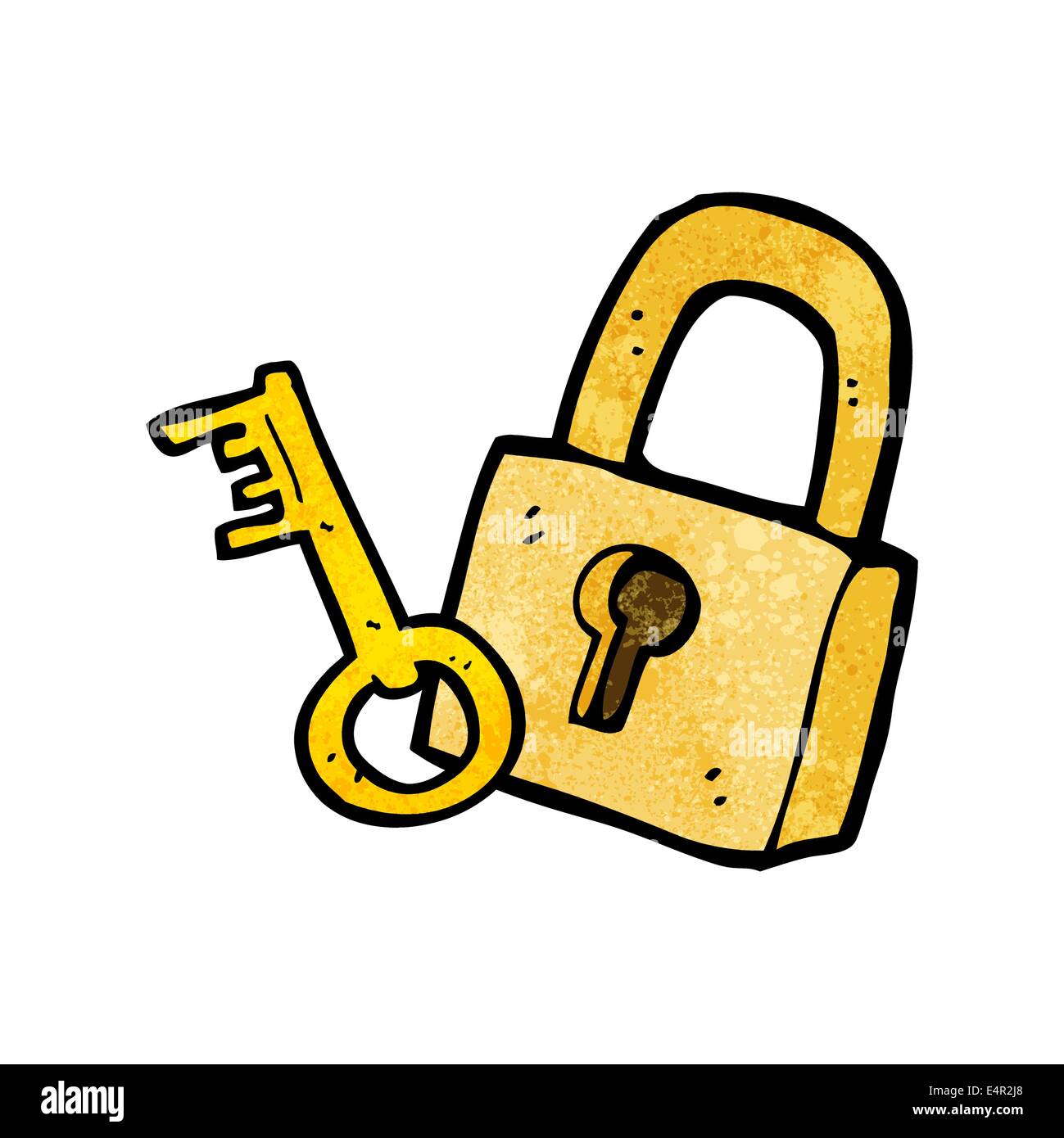 cartoon padlock and key Stock Vector Image & Art Alamy