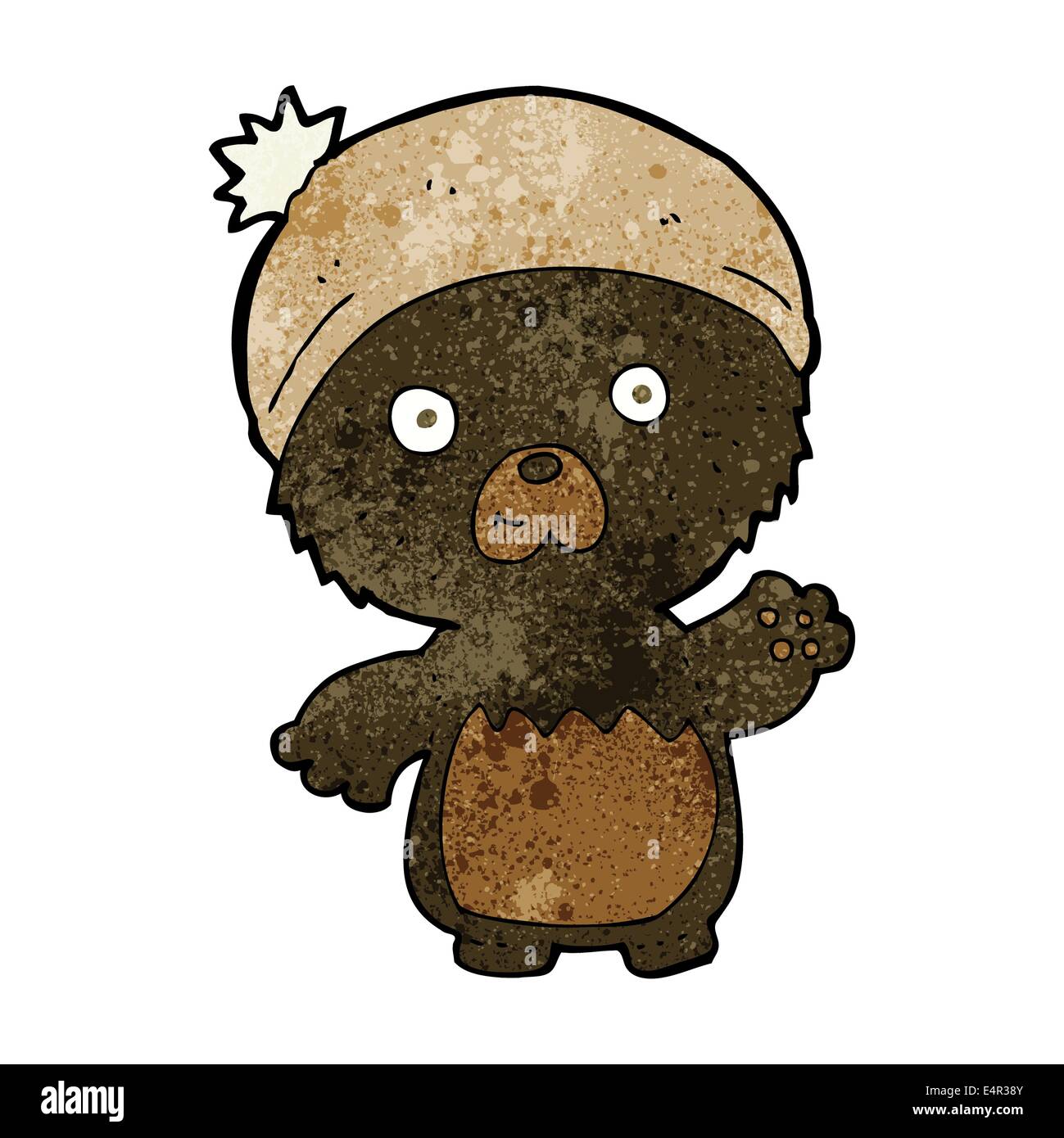 cartoon cute teddy bear in hat Stock Vector Image & Art - Alamy