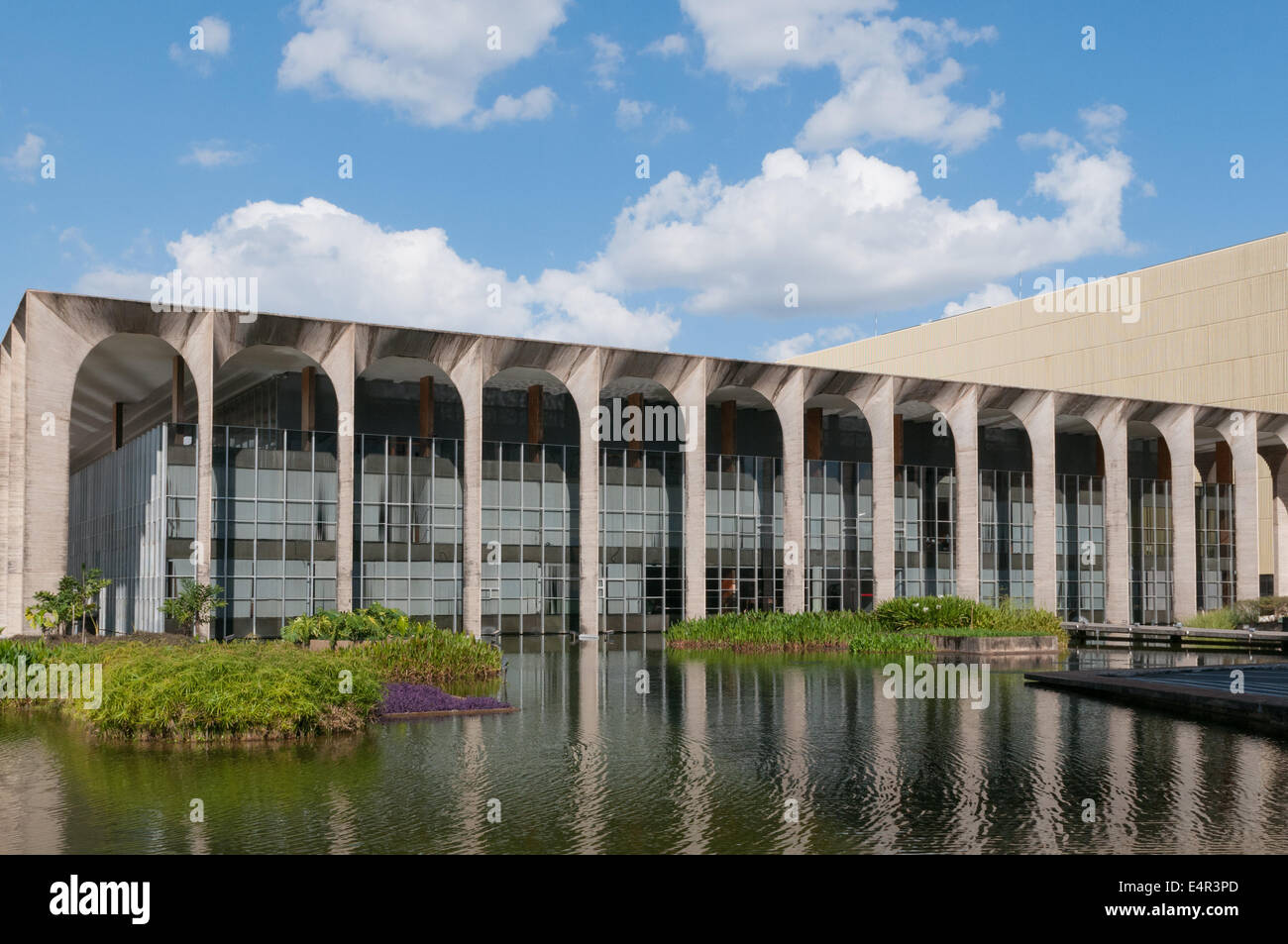 Palacio Itamaraty , Brazil's Foreign Ministry building by Oscar Niemeyer, Brasilia Stock Photo