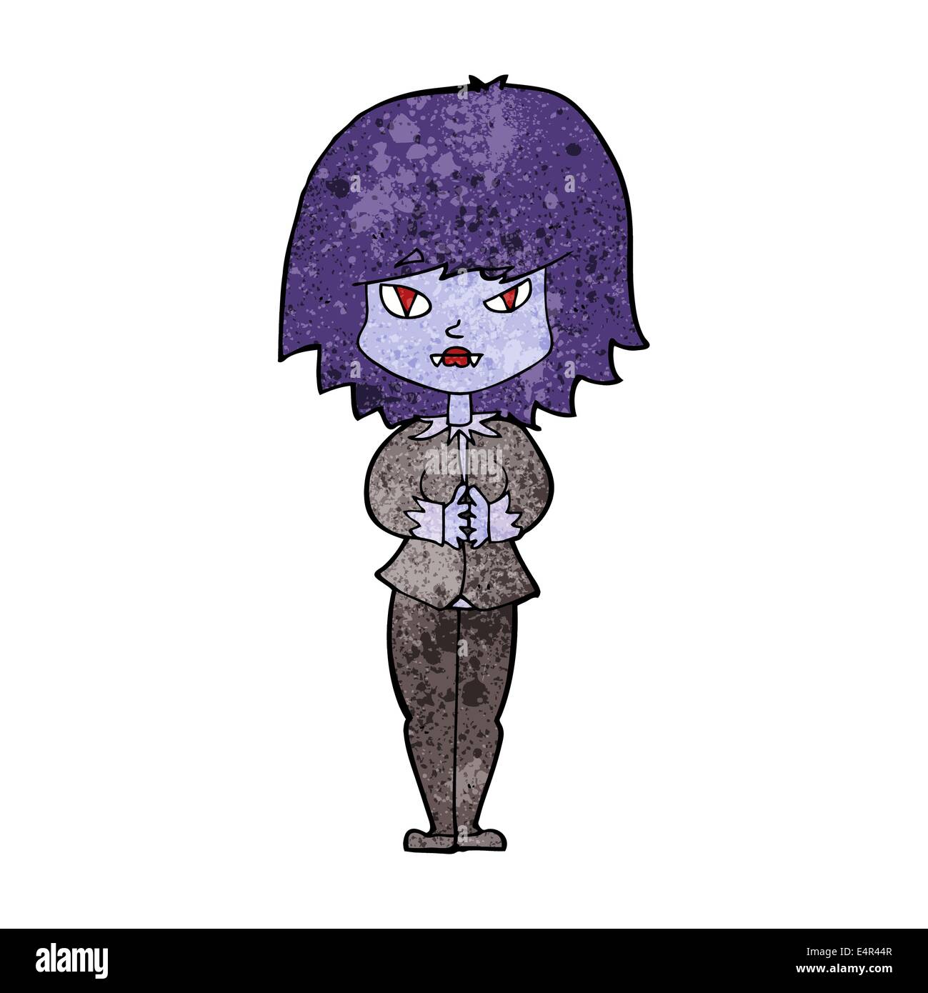 Pretty Female Vampire Cartoon Vector Character | GraphicMama