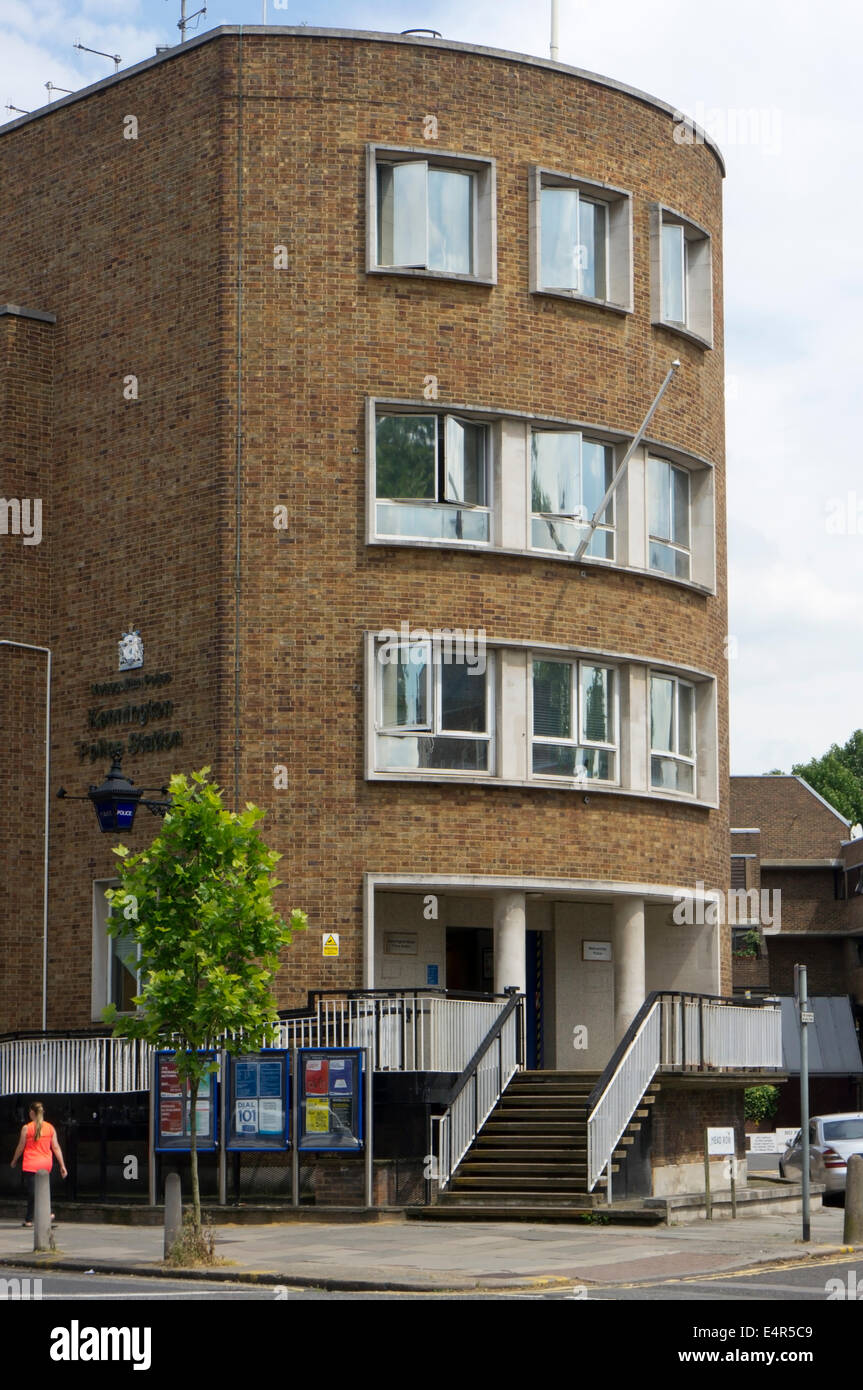 Kennington Police Station in Kennington Road, Lambeth, London Stock