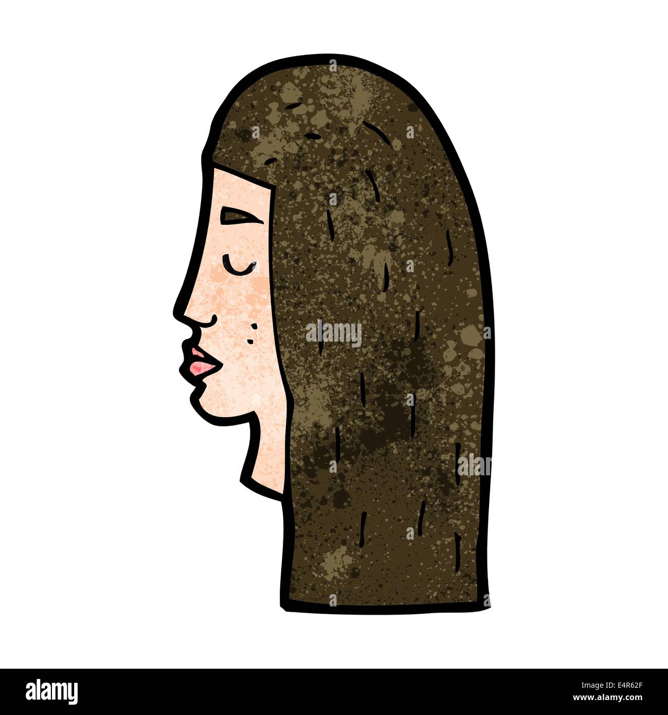 cartoon female face profile Stock Vector Image & Art - Alamy