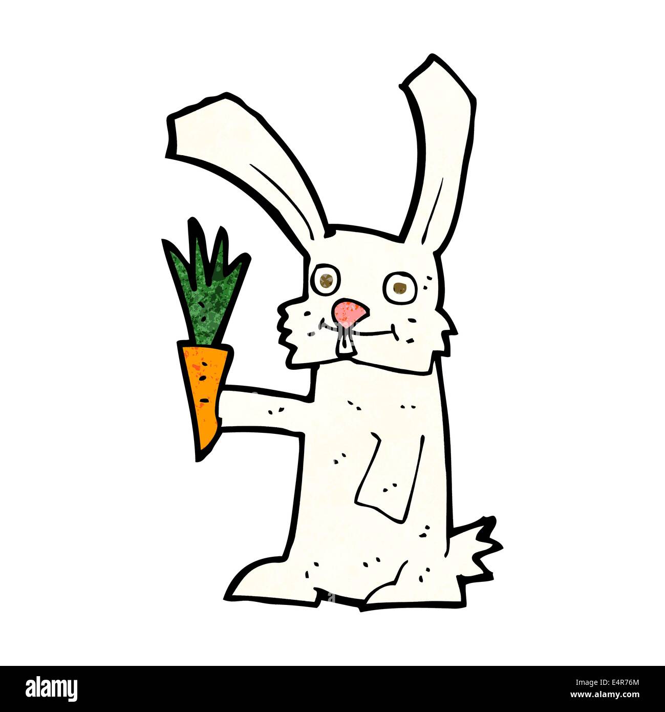 cartoon rabbit with carrot Stock Vector Image & Art - Alamy