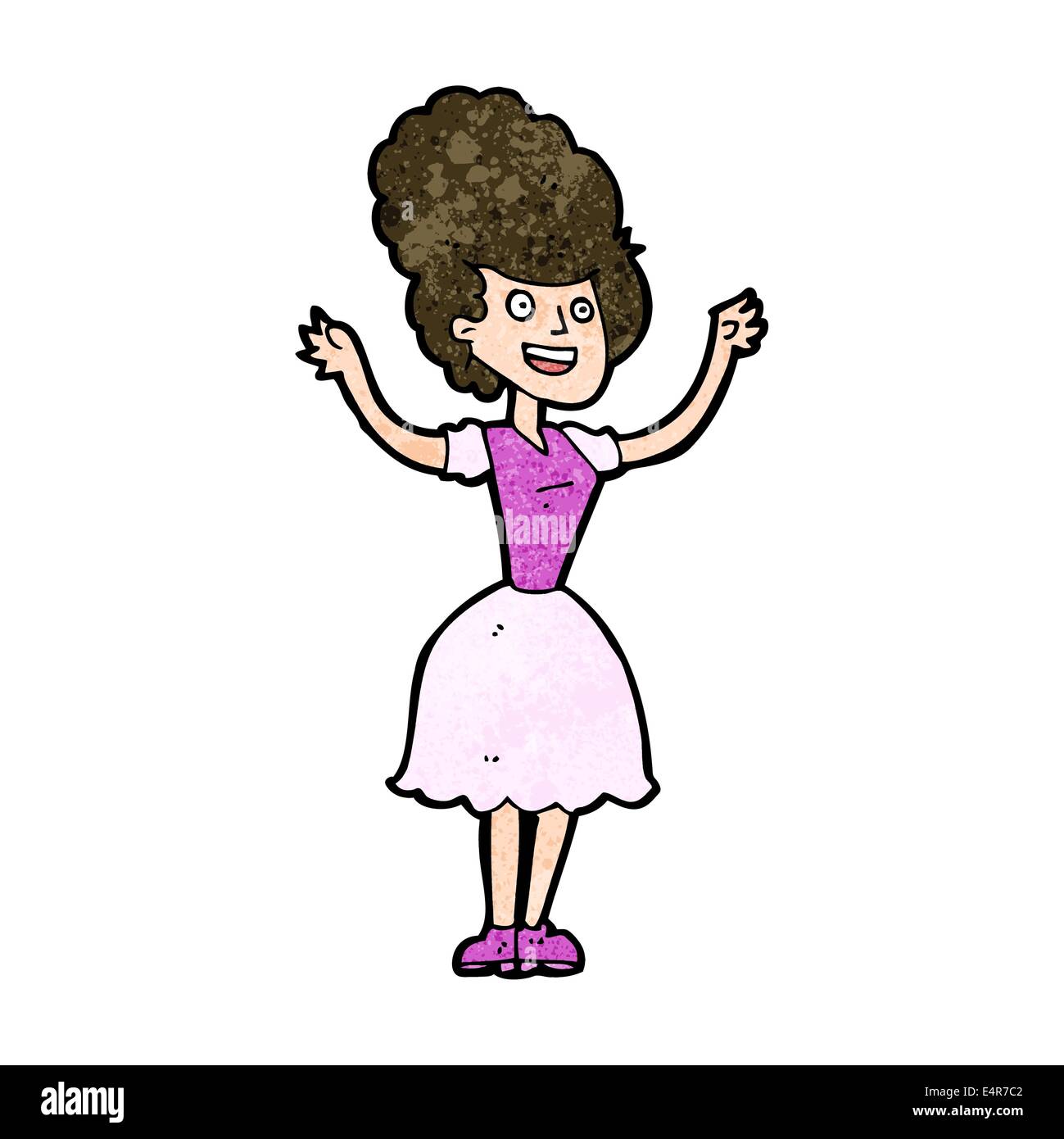 1950's clip art woman hi-res stock photography and images - Alamy