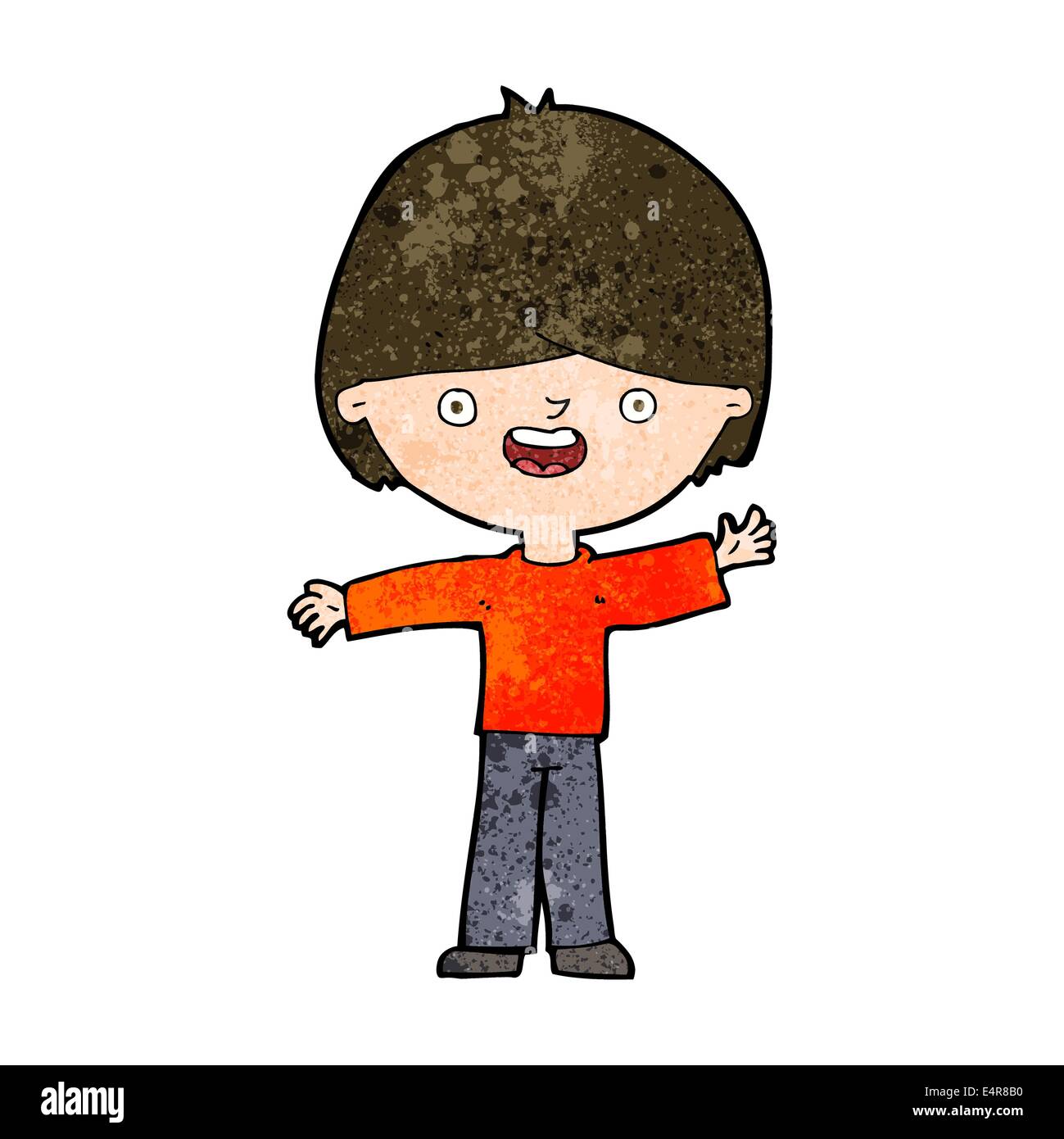 cartoon happy boy Stock Vector Image & Art - Alamy