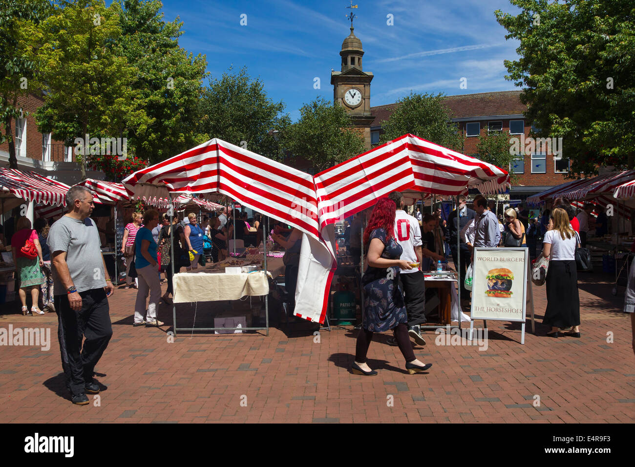 Market Day, Rugby Stock Photo Alamy