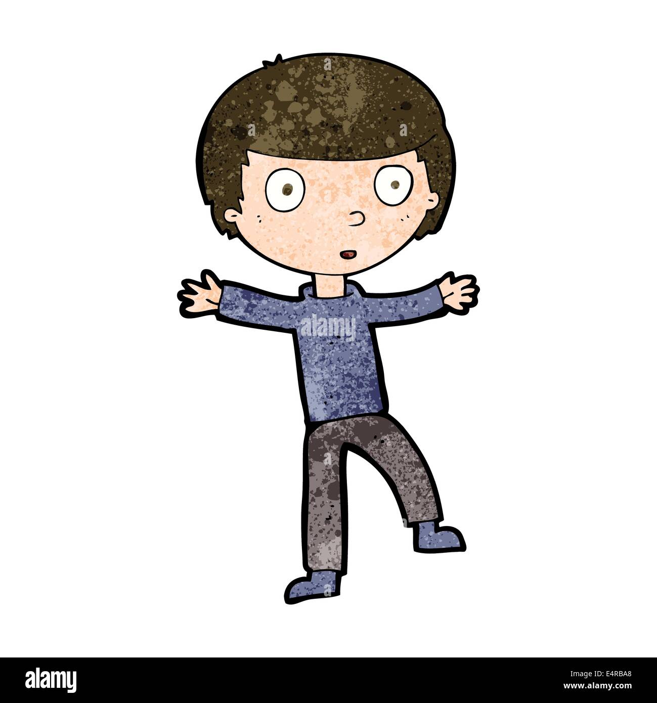 cartoon startled boy Stock Vector Image & Art - Alamy