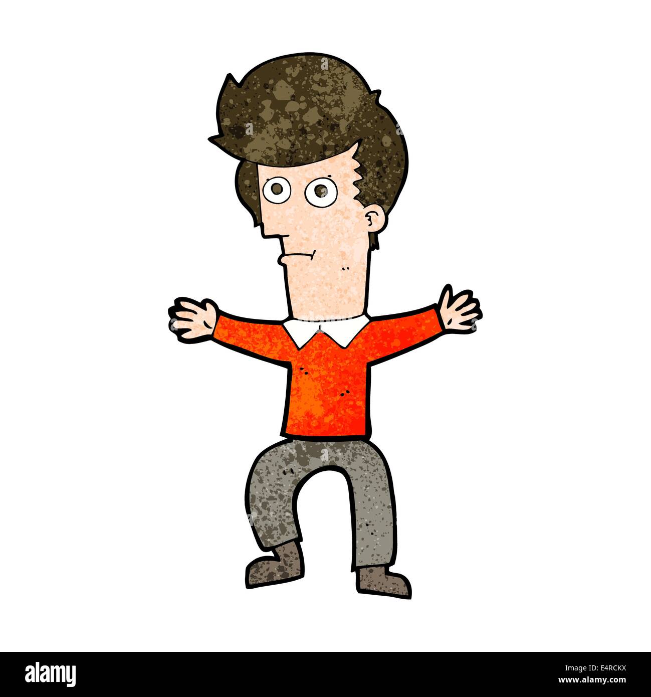 Start Led Drawing cartoon startled man Stock Vector Image & Art - Alamy