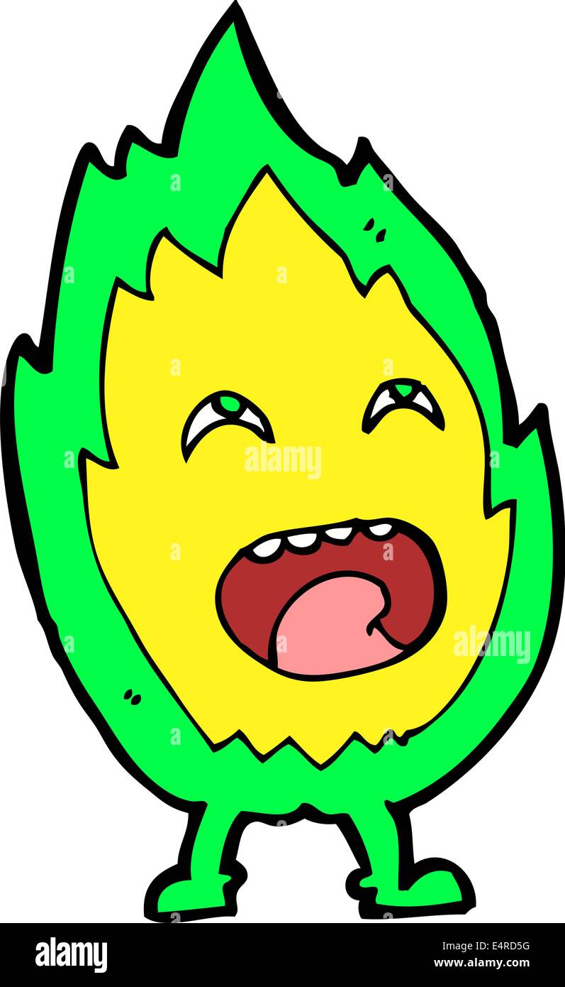 cartoon flame character Stock Vector Image & Art Alamy