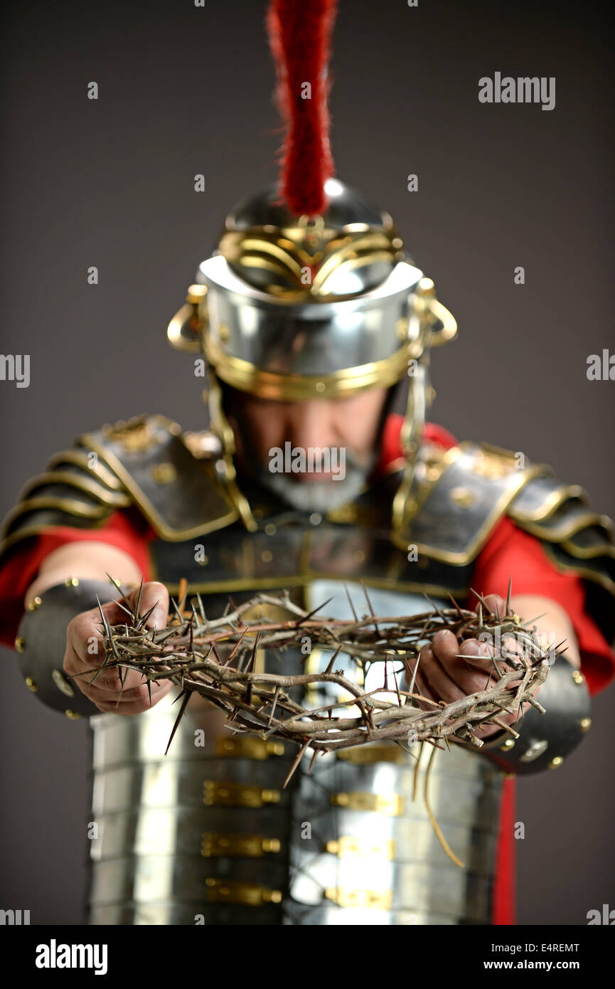 Man with crown of thorns hi-res stock photography and images - Alamy