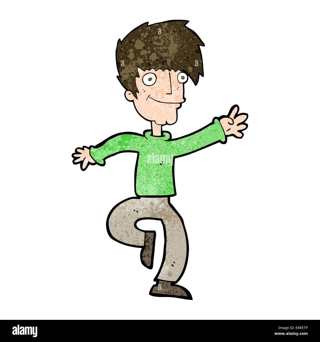 cartoon happy man dancing Stock Vector Image & Art - Alamy