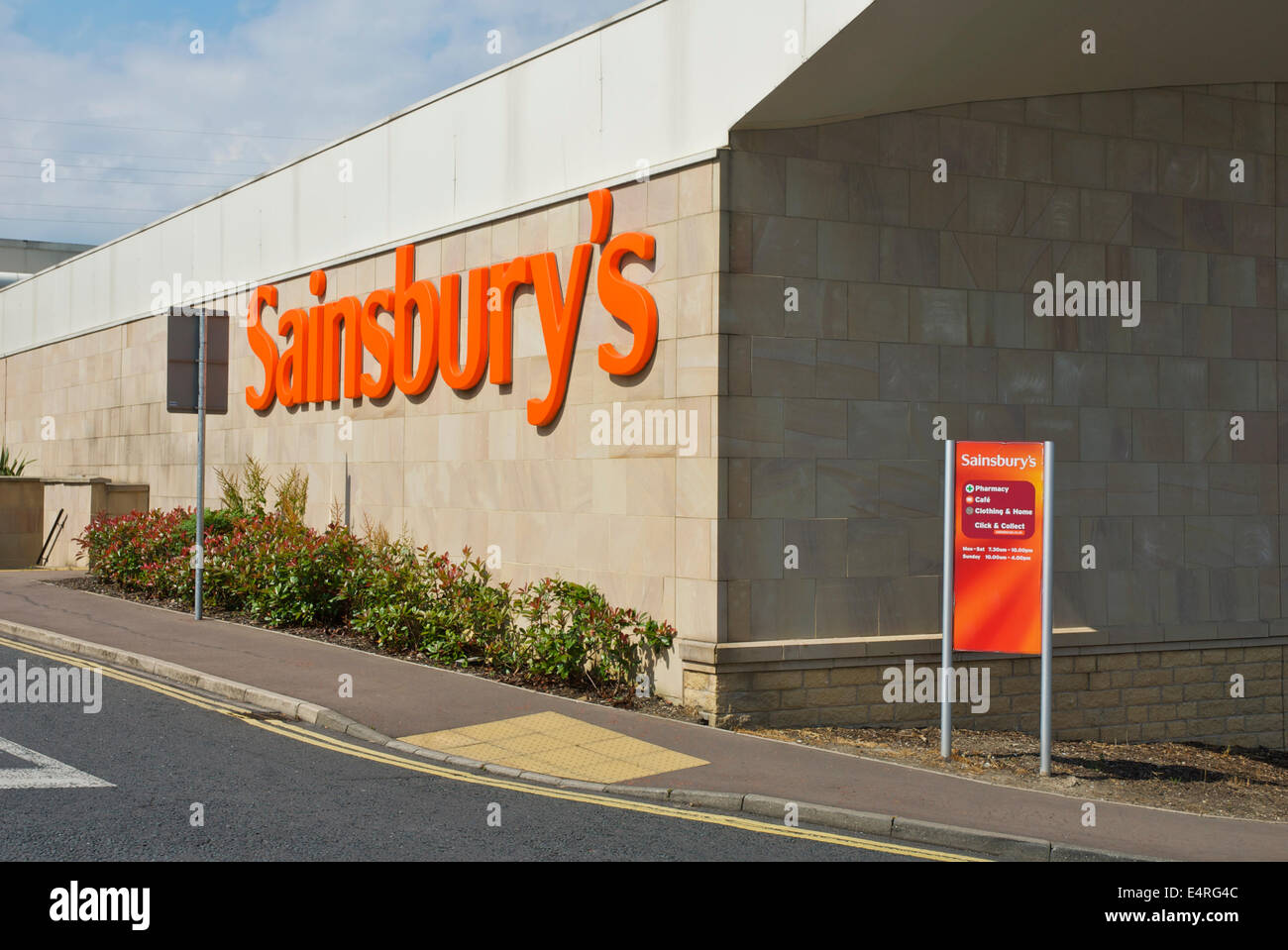 Sainsbury's store, Halifax, West Yorkshire, England UK Stock Photo Alamy