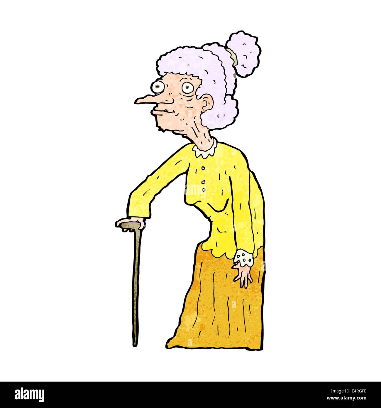 Cute old woman character vector hi-res stock photography and images - Page  10 - Alamy, image size:1299x1390