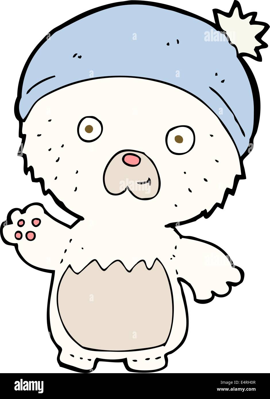 cartoon cute teddy bear in hat Stock Vector Image & Art - Alamy