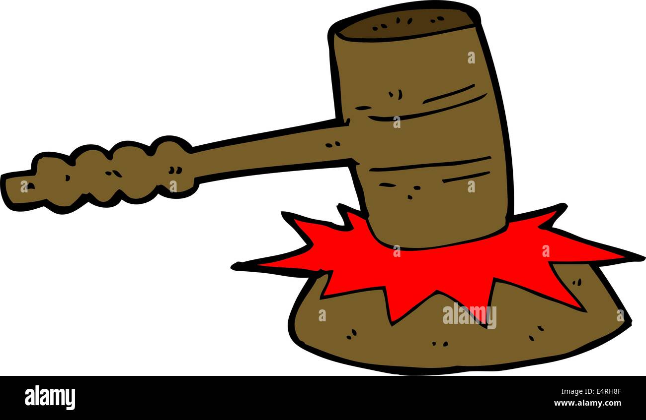 cartoon gavel banging Stock Vector Image & Art Alamy