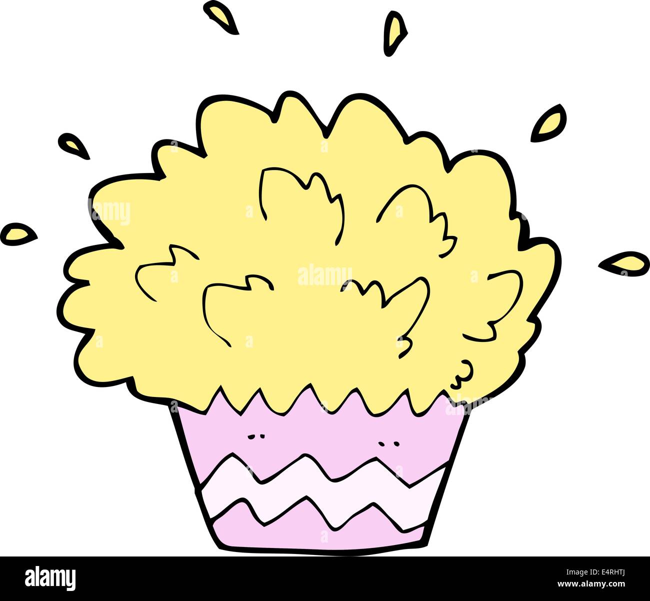 cartoon exploding cupcake Stock Vector Image & Art - Alamy