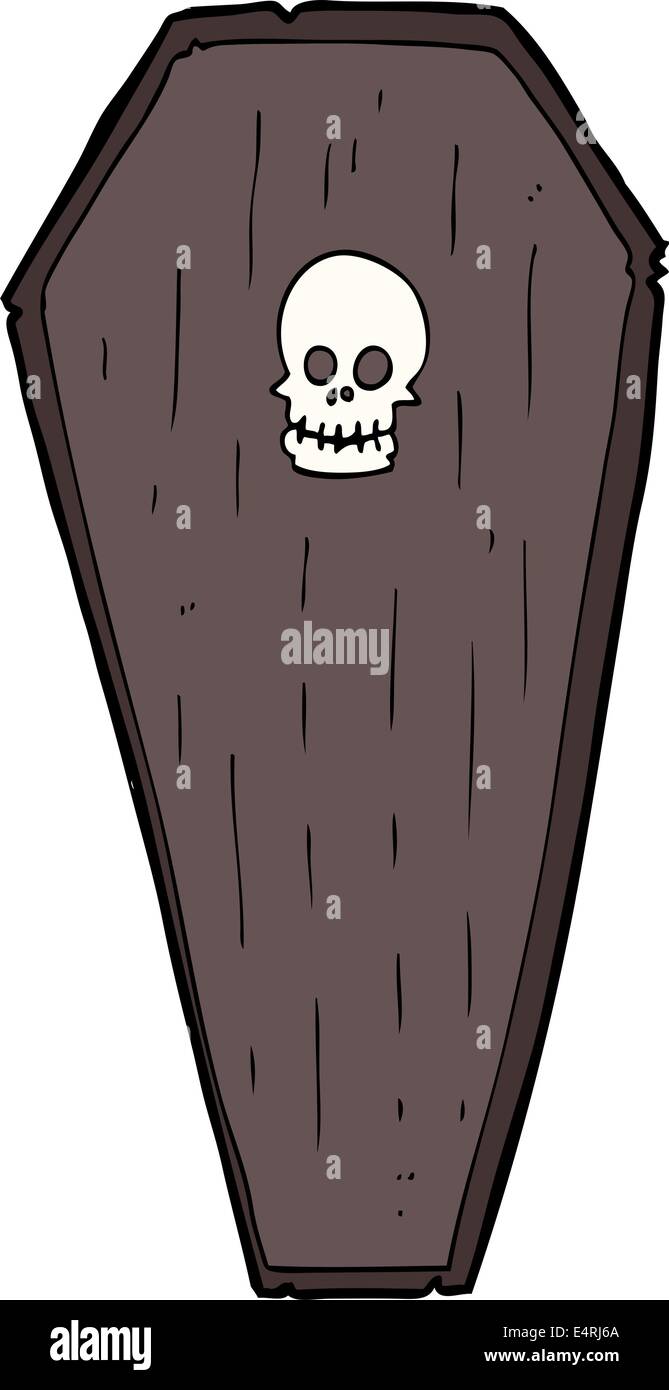 spooky cartoon coffin Stock Vector Image & Art - Alamy