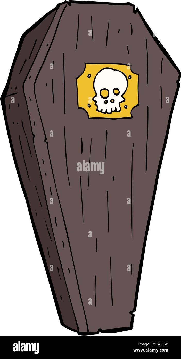 spooky cartoon coffin Stock Vector Image & Art - Alamy