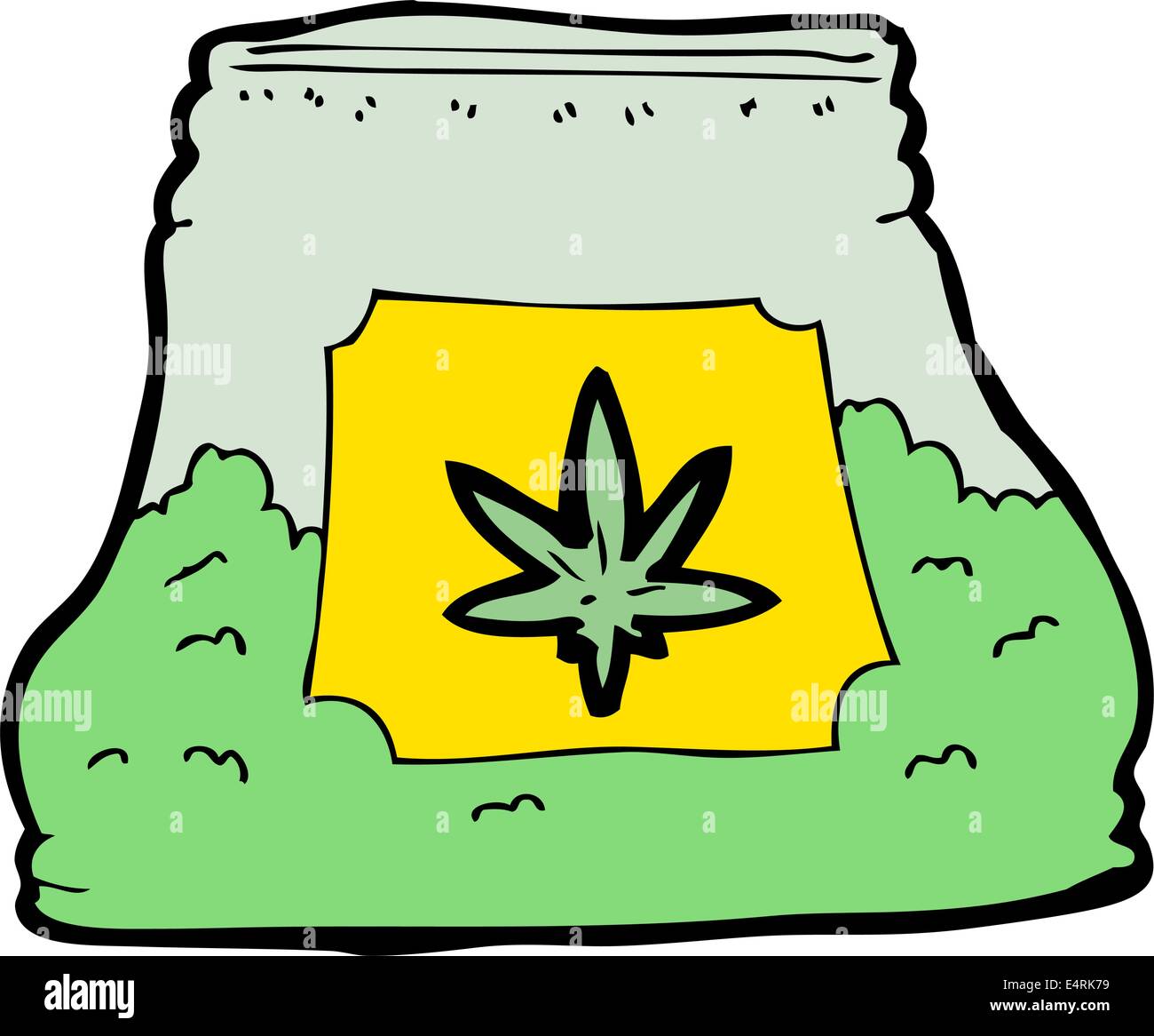Weed Bag Stock Vector Images Alamy