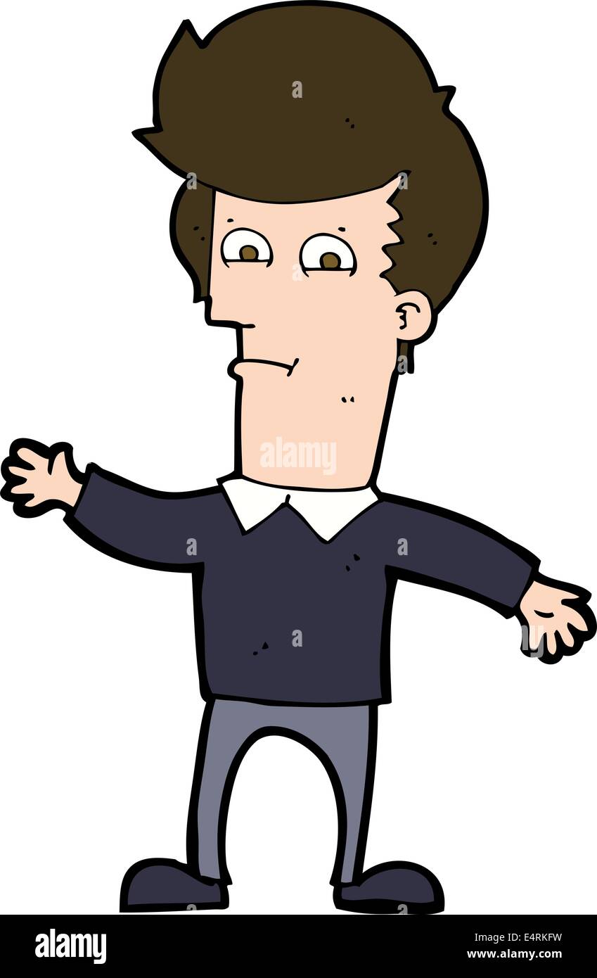 cartoon waving man Stock Vector Image & Art - Alamy