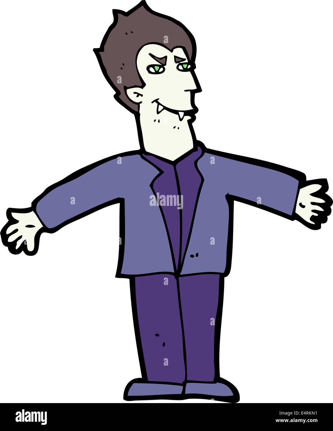 cartoon vampire man with open arms Stock Vector Image & Art - Alamy