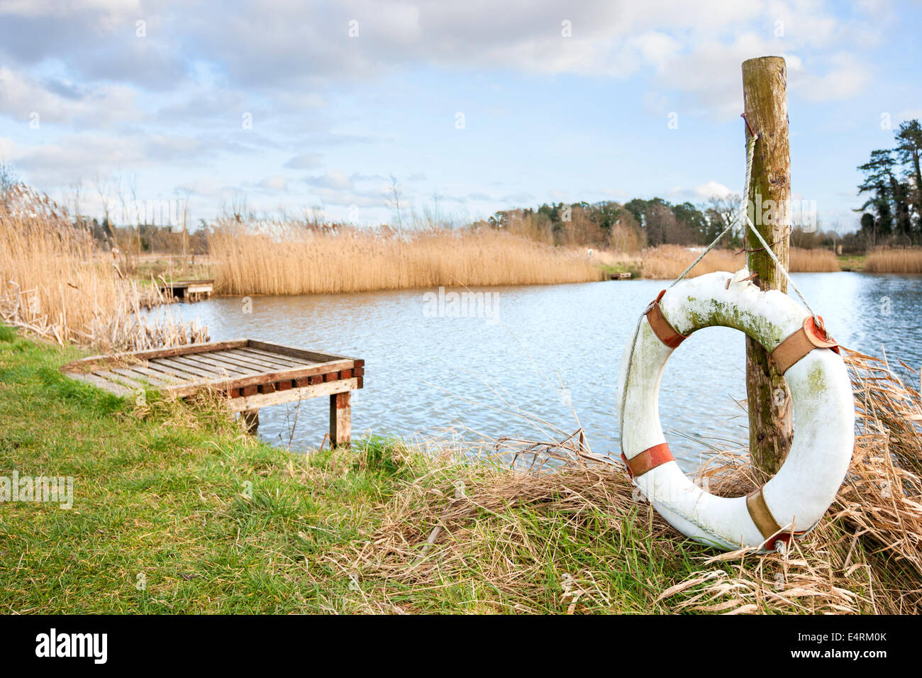 Lake background in the dock Stock Photo - Alamy