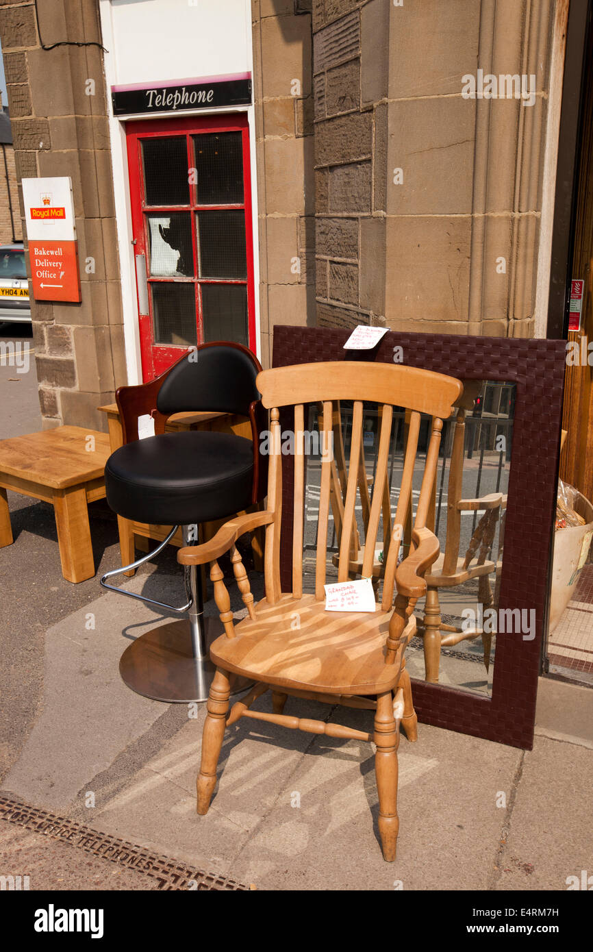 UK, Derbyshire, Peak District, Bakewell, Bridge Street, furniture shop