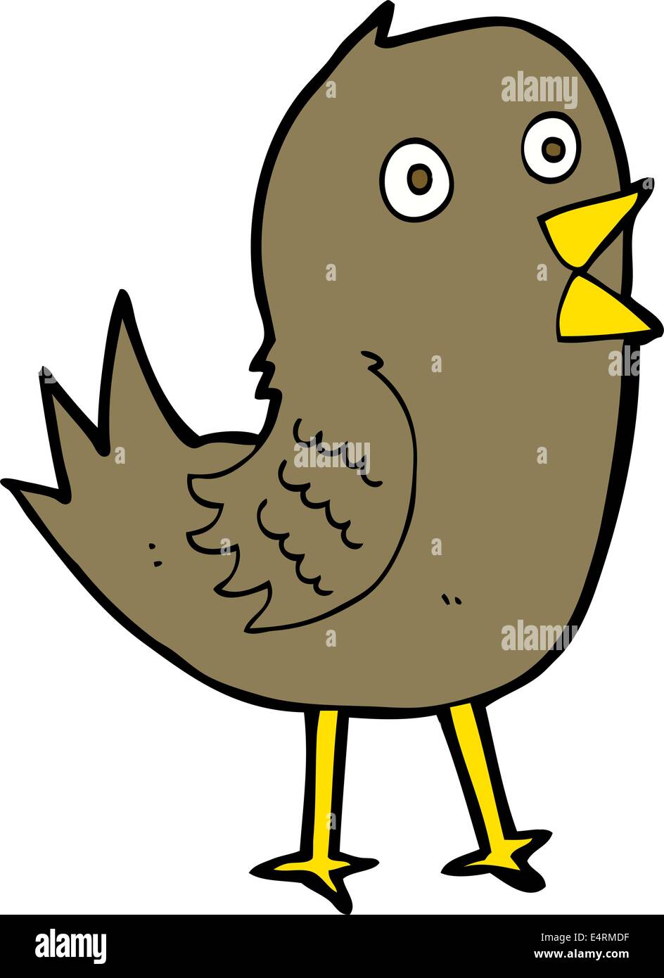 cartoon tweeting bird Stock Vector Image & Art - Alamy